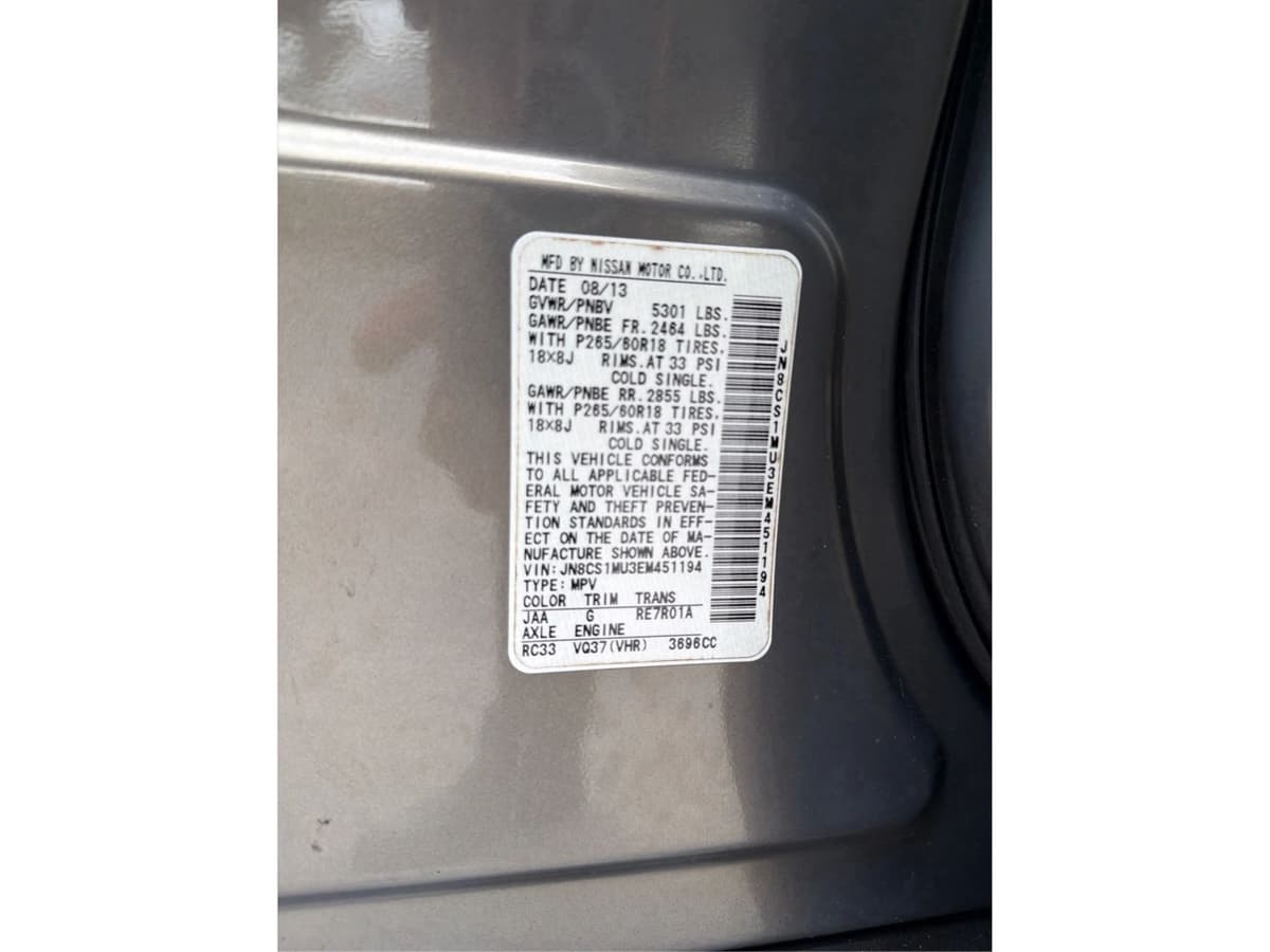 2014 INFINITI QX70 22
