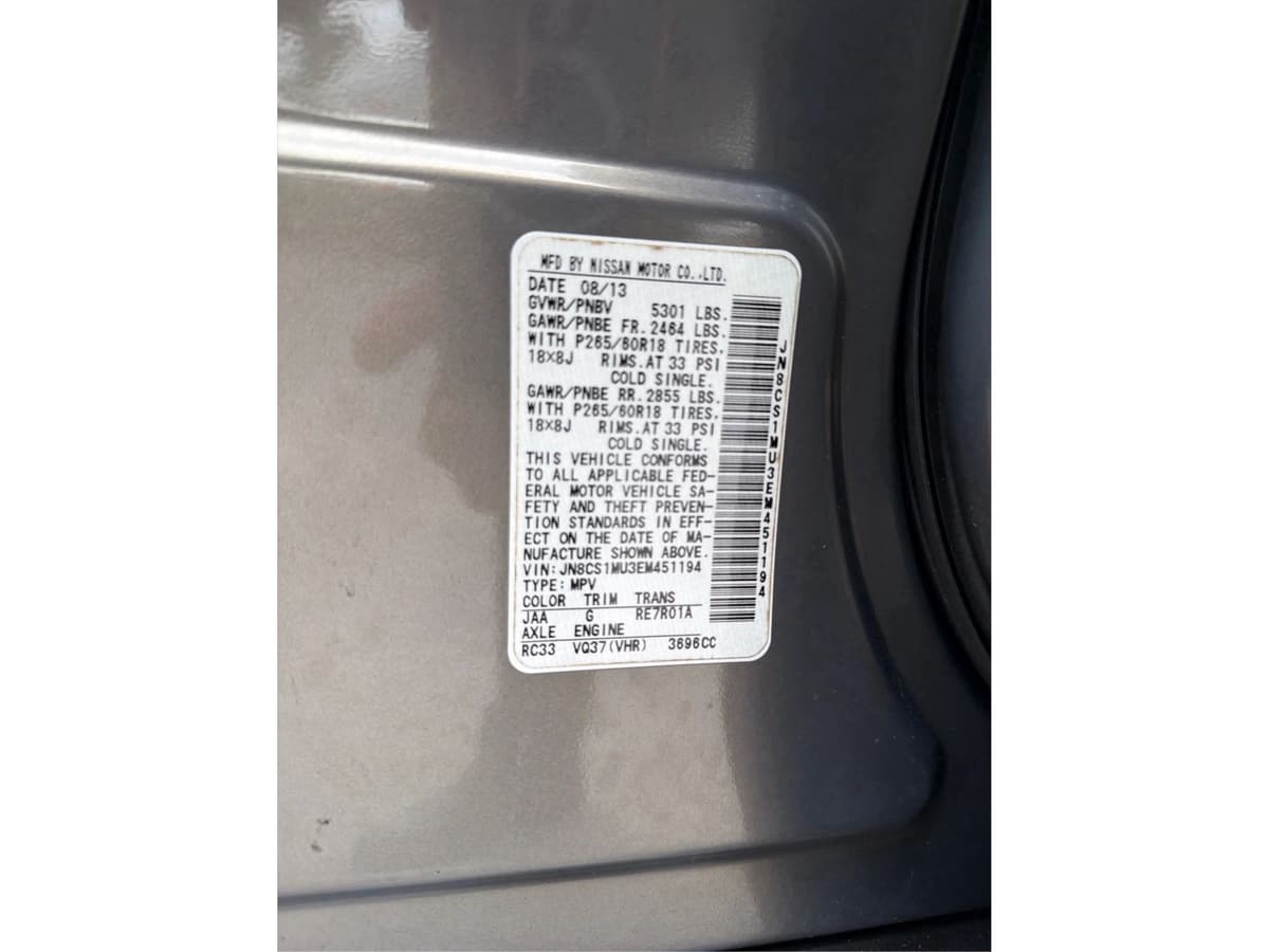 2014 INFINITI QX70 57