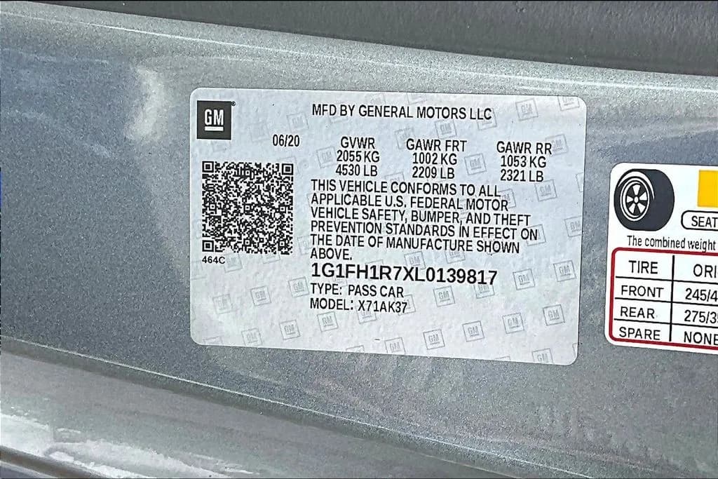 2020 Chevrolet Camaro 17