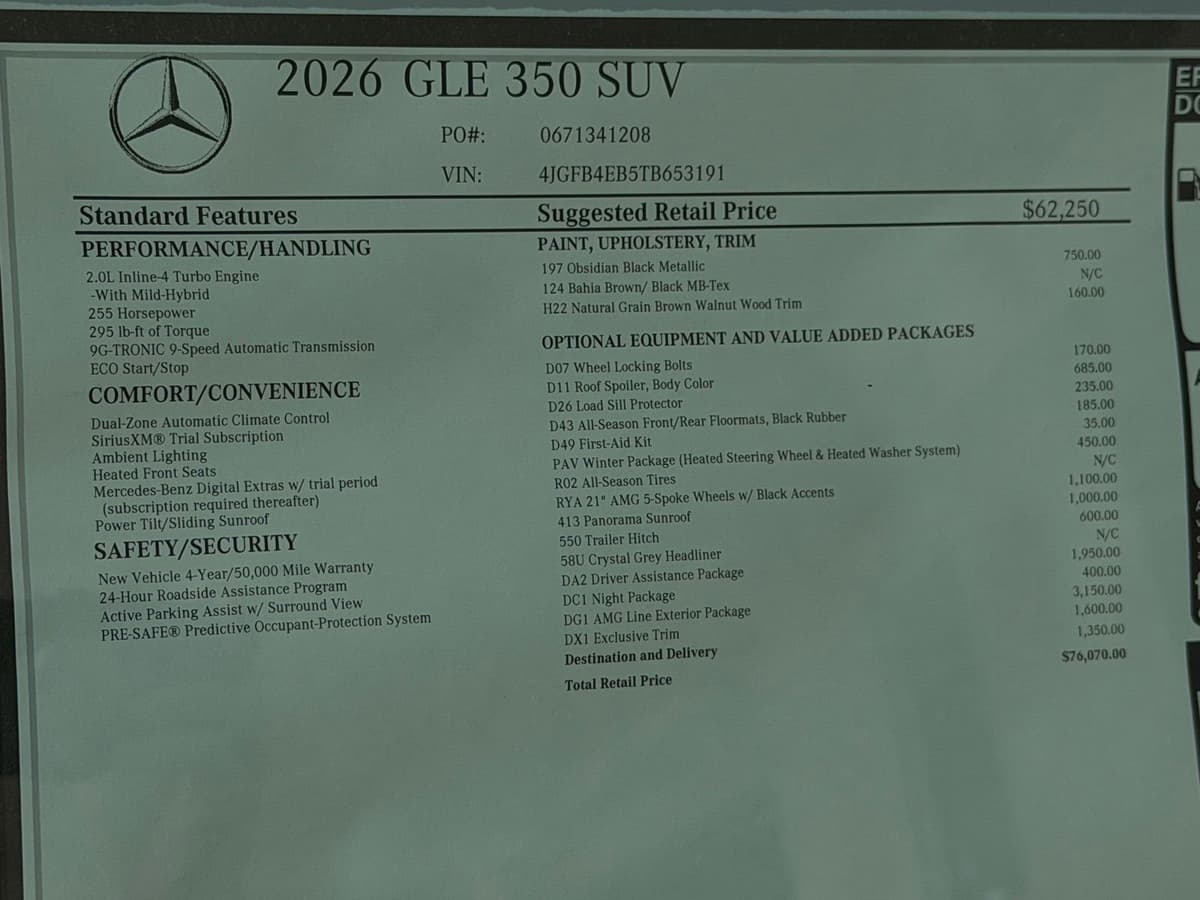 2026 Mercedes-Benz GLE 46